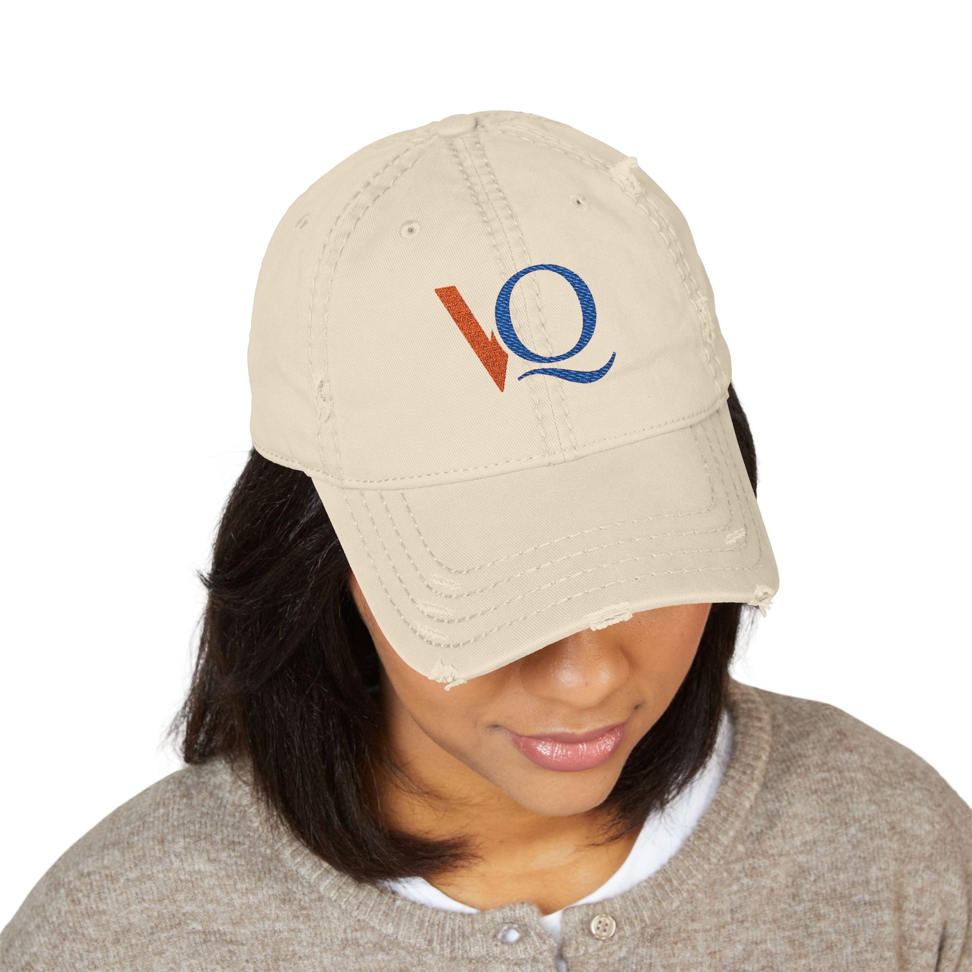 Distressed Dad Hat with Embroidery, Vintage Cap, Casual Hat, Gift for Dad, Relaxed Fit Hat, Father's Day Gift