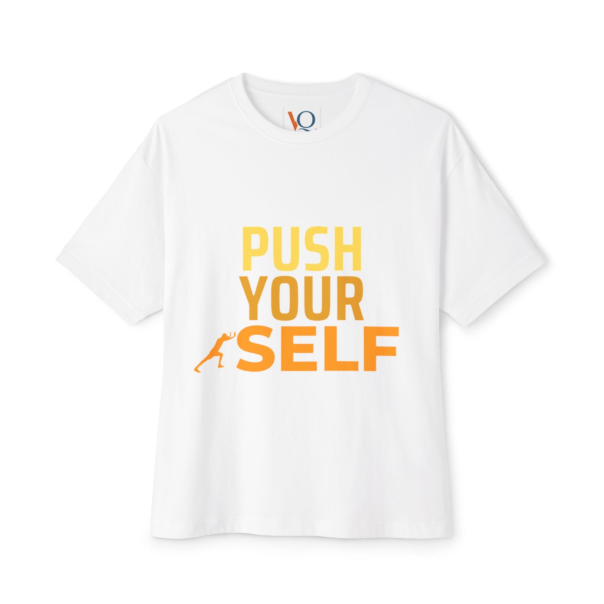 Motivational Boxy Tee, Oversized Unisex Shirt, Fitness Apparel, Gym Wear, Workout Gift, Positive Quote Tee