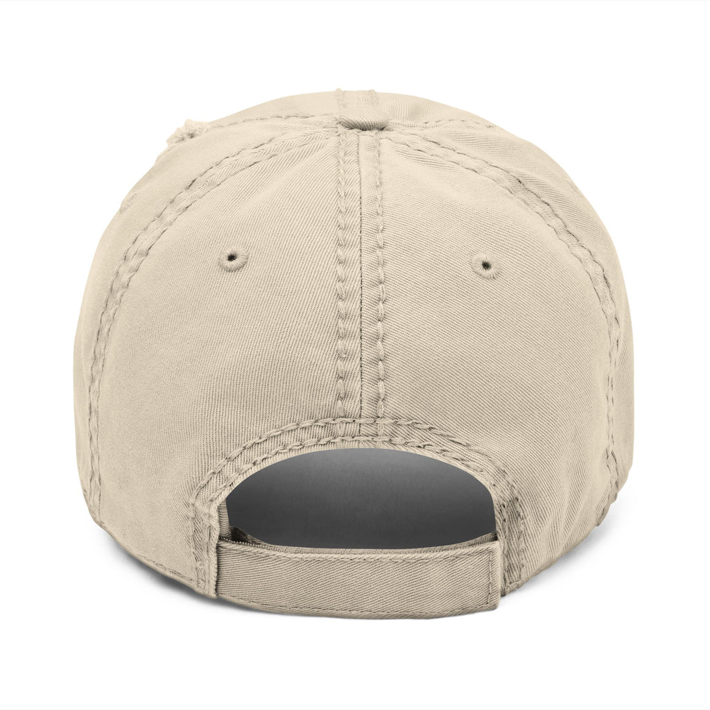 Distressed Dad Hat with Embroidery, Vintage Cap, Casual Hat, Gift for Dad, Relaxed Fit Hat, Father's Day Gift