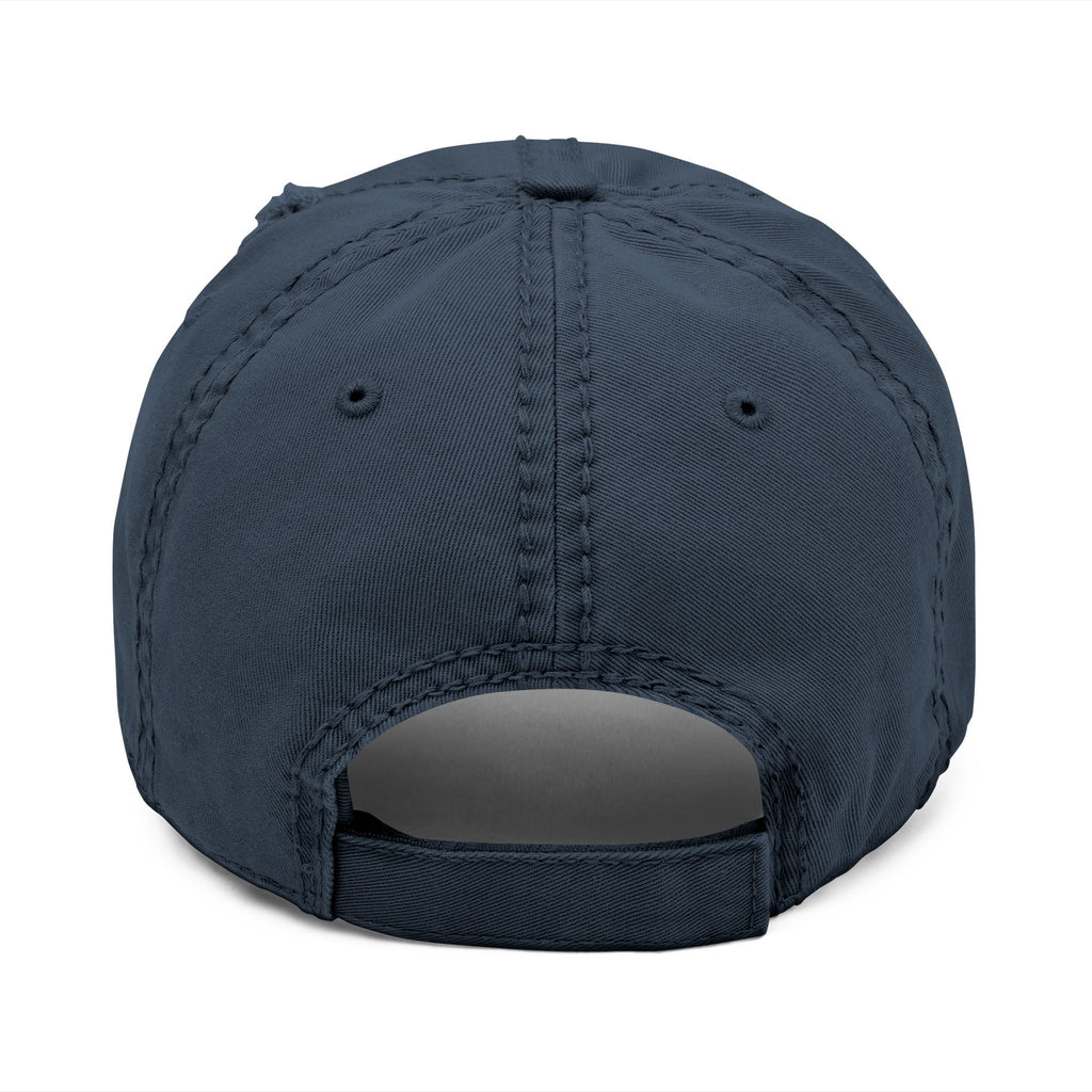 Distressed Dad Hat with Embroidery, Vintage Cap, Casual Hat, Gift for Dad, Relaxed Fit Hat, Father's Day Gift