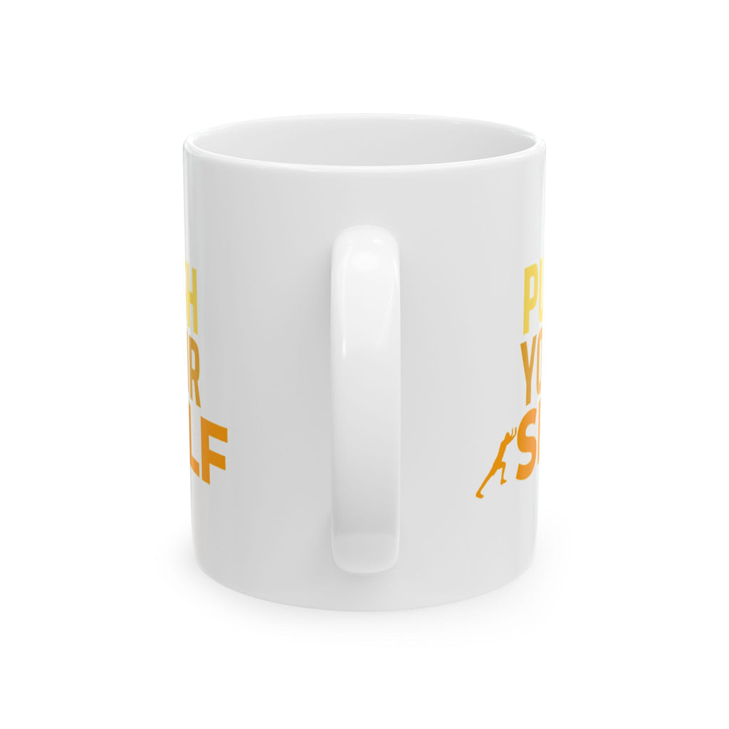Motivational Ceramic Mug, Self-Love Gift, Yoga Enthusiast, Fitness Inspiration, Coffee Cup, Mindfulness Reminder